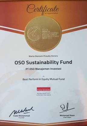 INDONESIA TOP PERFORMING MUTUAL FUND & CONSUMER CHOICE AWARD 2017