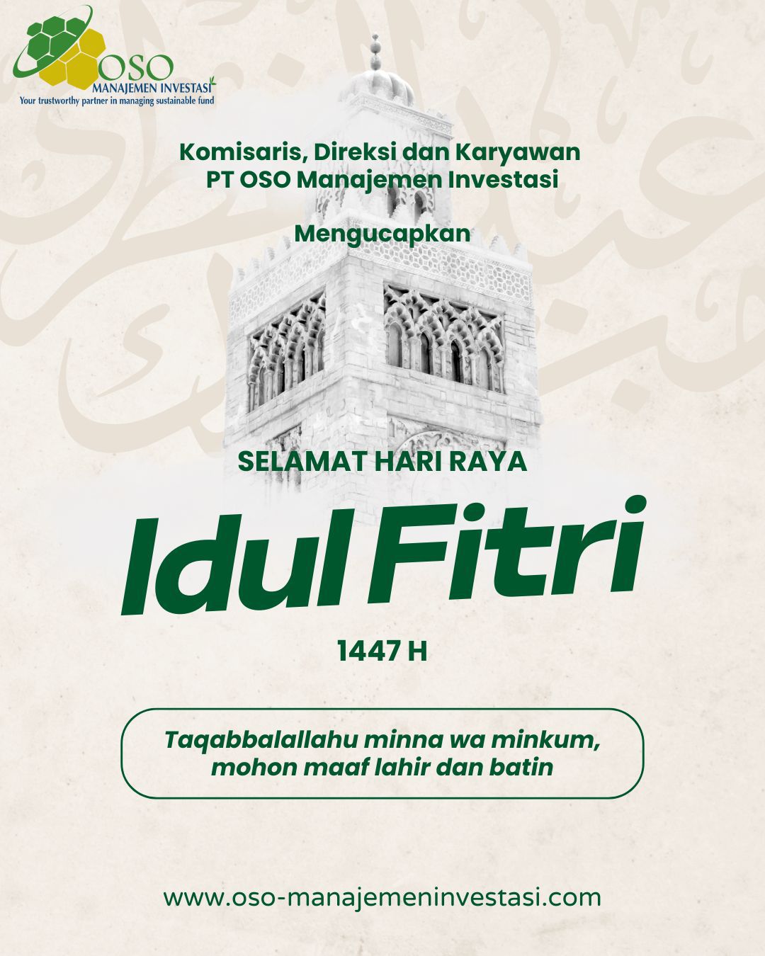 Selamat Hari Raya Idul Fitri 1447 H